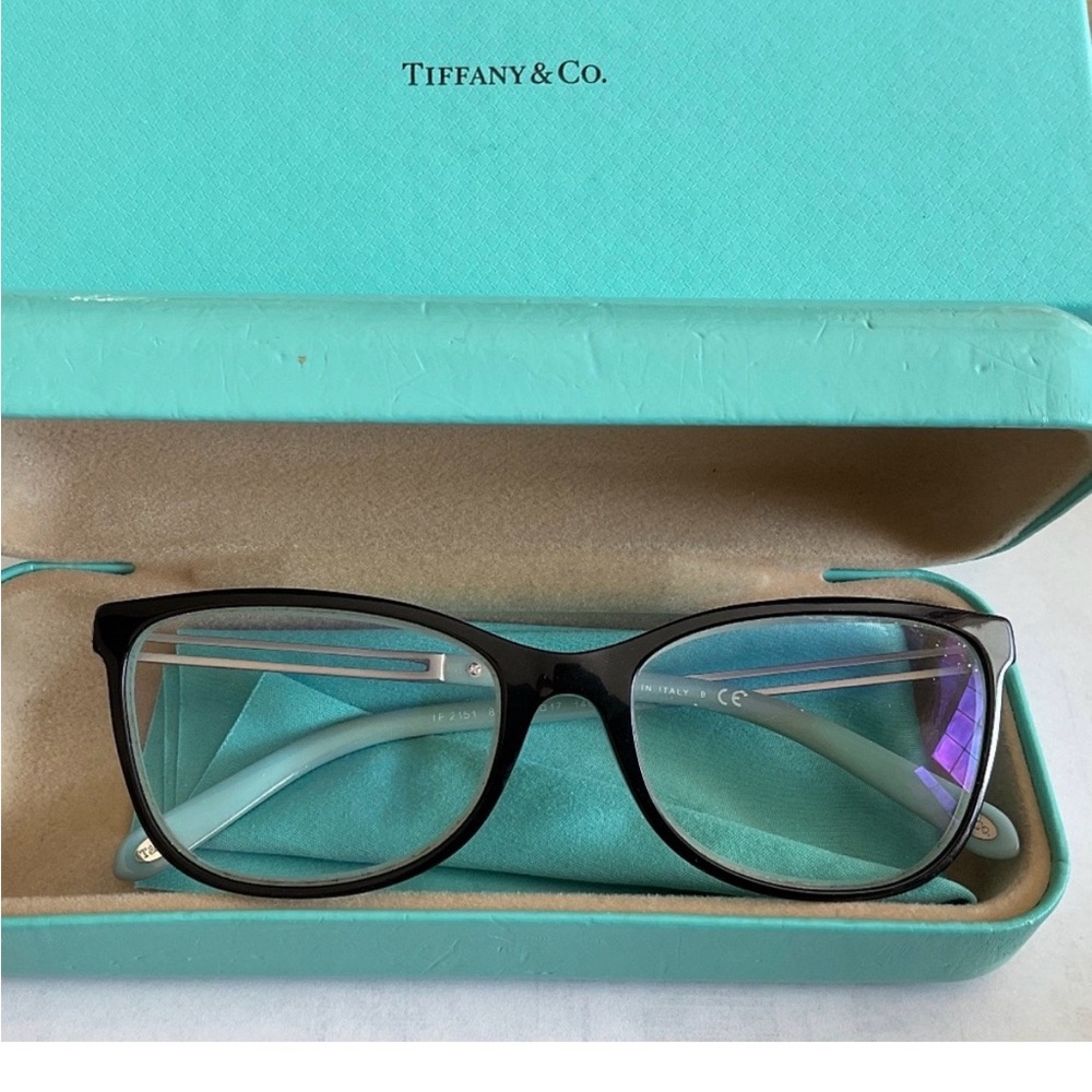 Tiffany Eyeglasses Silver Heart Logo
